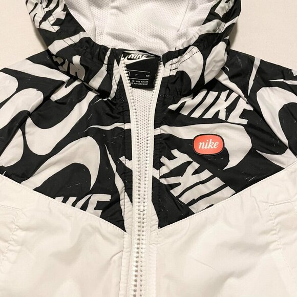 Nike Kids Sportswear Windrunner Jacket White Cj7426-104 Girls Size Small - Picture 7 of 16